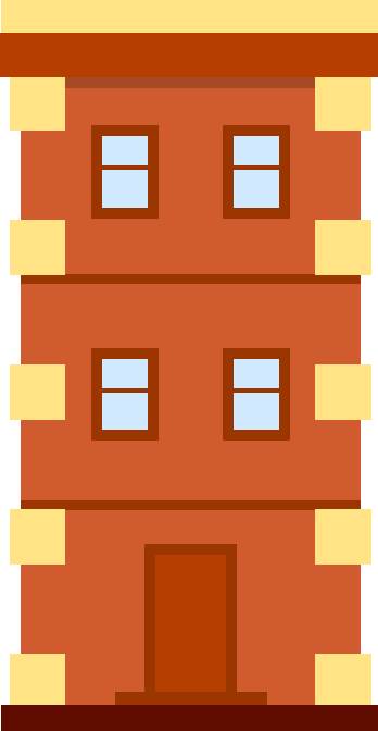 Edificio de apartamentos - Partes de una casa
