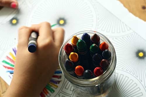 Coloring books - Activities to learn about colors
