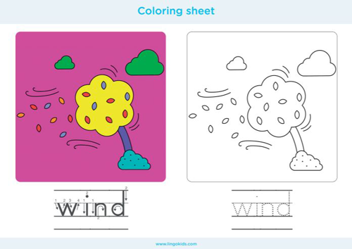 Wind - Coloring sheets