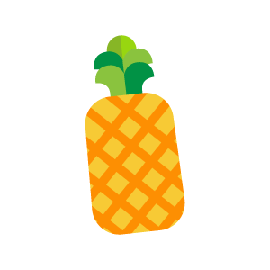 Frutas en inglés - Pineapple