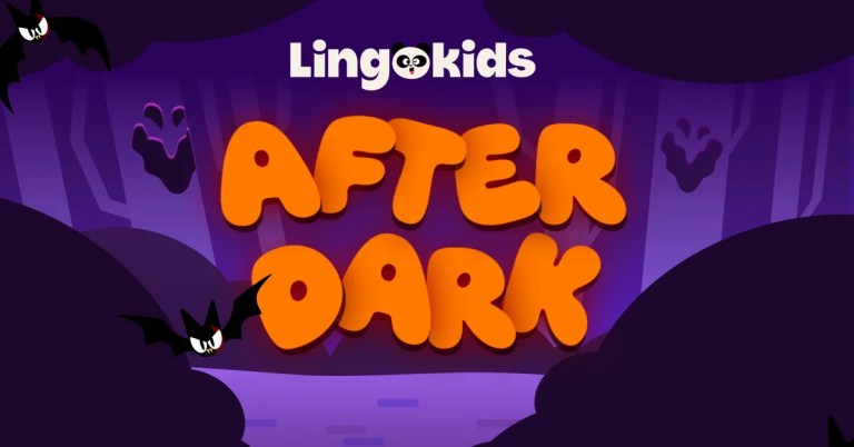 After Dark Halloween activities in the Lingokids app